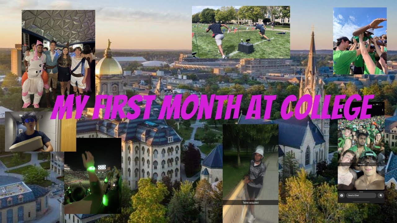 FIRST MONTH AT THE UNIVERSITY OF NOTRE DAME | Rist's College Vlogs S1 EP3 #college #notredame #vlog