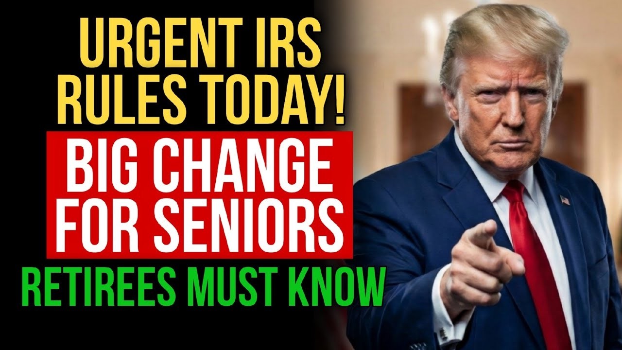 🚨URGENT! New IRS Filing Rule Takes Effect Today – Big Change for Seniors & Retirees
