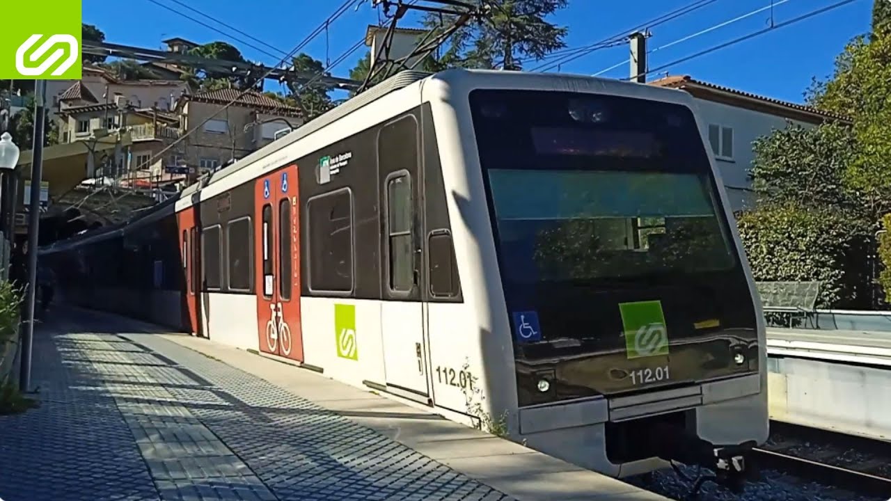 FGC 112.01, primera UT reformada de la sèrie, per La Floresta amb destinació S2 Sabadell