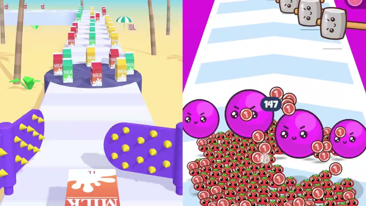 Juice Run Vs Food Run - Gameplay Walkthrough Android IOS- All Level Max Tiktok