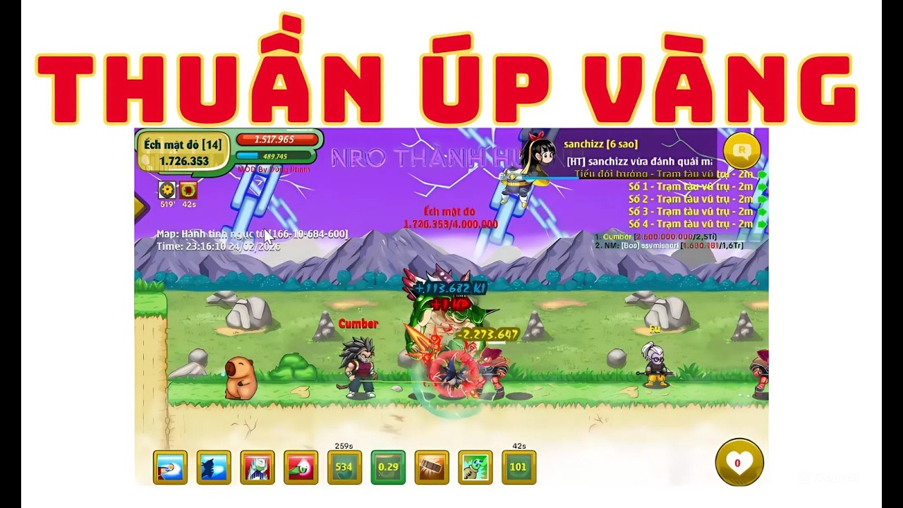 NGỌC RỒNG ONLINE - NAMEC THUẦN UP VÀNG NGỤC TÙ