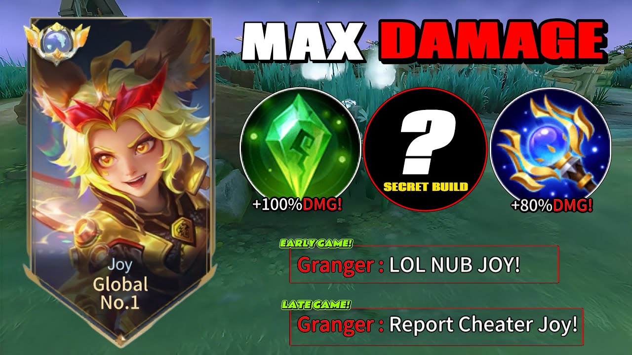 START ABUSING MAX DAMAGE JOY BUILD AND EMBLEM 2026!! (Arrogant Player Got destroyed!) - MLBB