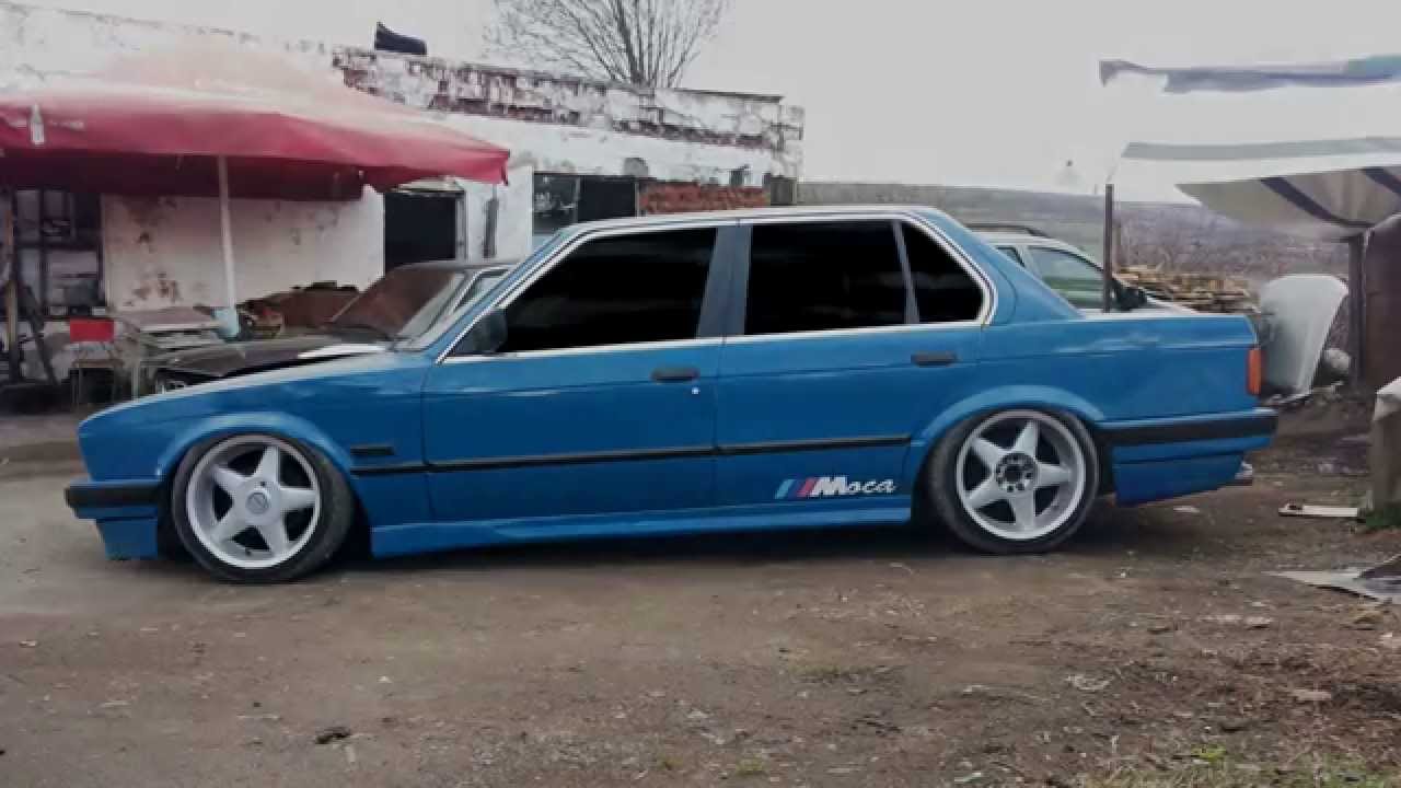 BMW e30 suspensie pe aer ! :)