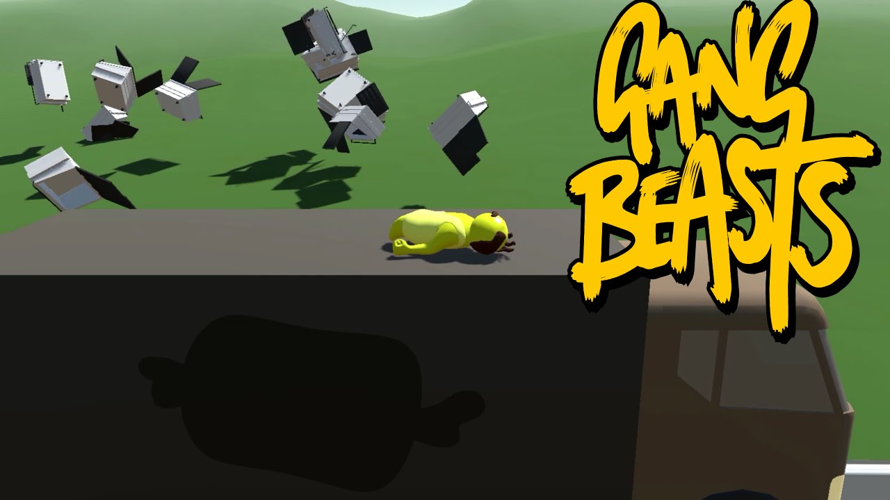 Gang Beasts - Trash Can. Trash Can. You're a BUM. [Father and Son Gameplay]