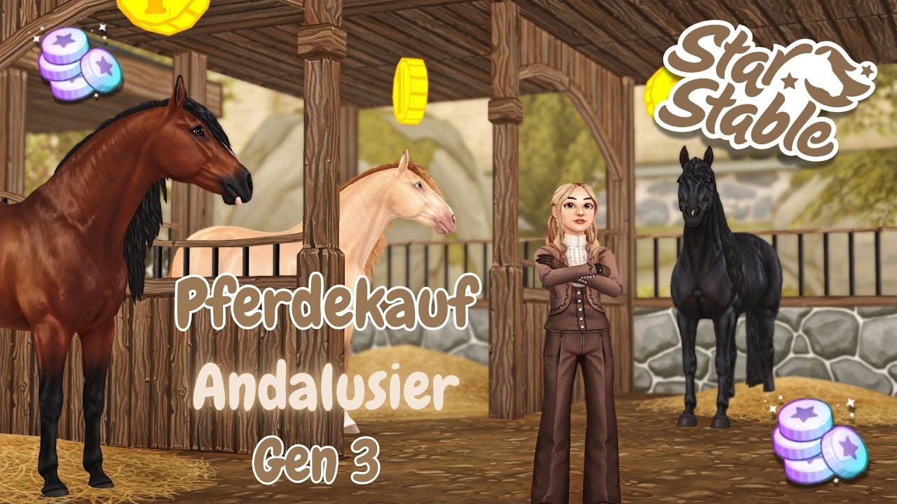 🐎 PFERDEKAUF - Andalusier Remake Gen. 3 🧸🤎 // Star Stable Online