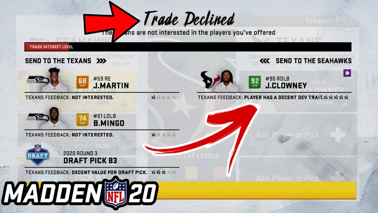 ATTEMPTING REAL LIFE NFL TRADES IN MADDEN 20