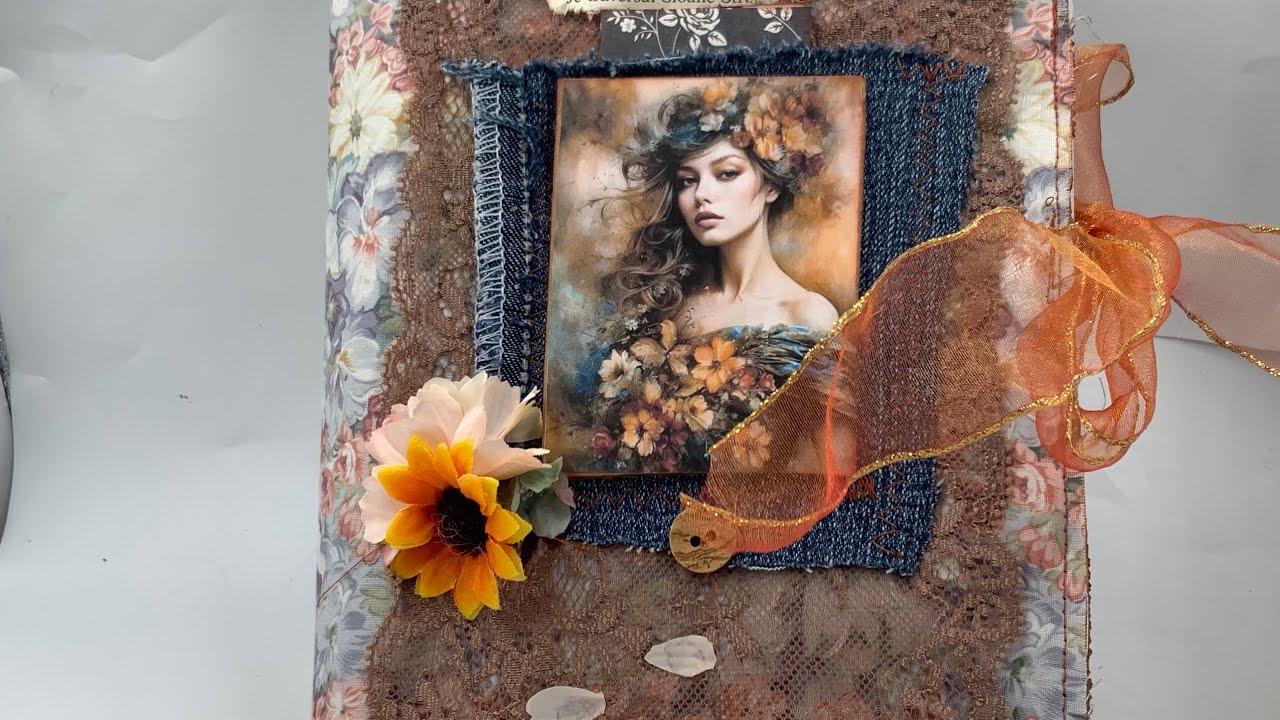 Junk journal orange et bleu