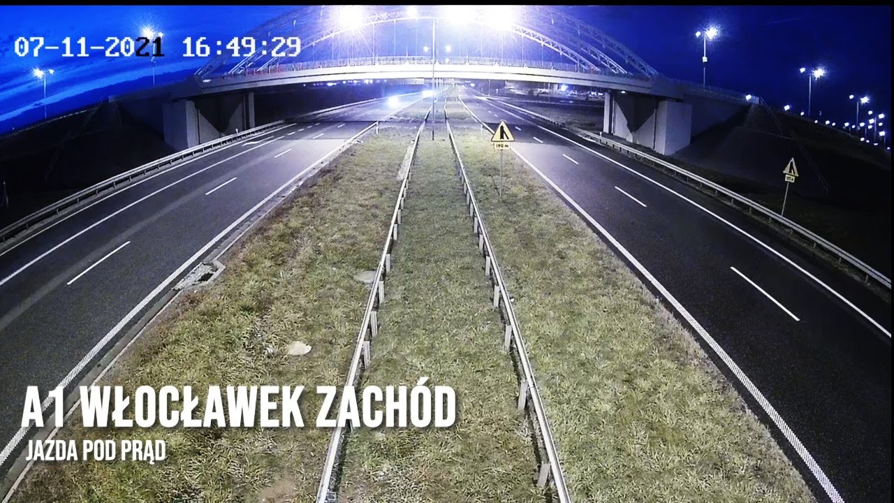 Autostrada A1, jazda pod prąd @GDDKiAkanaoficjalny