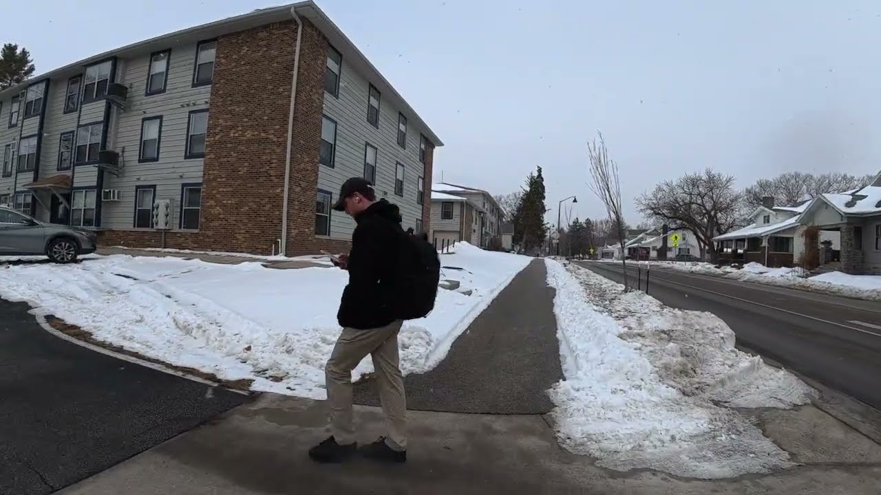 Walking in the Snow from Campus to Home | Purdue University