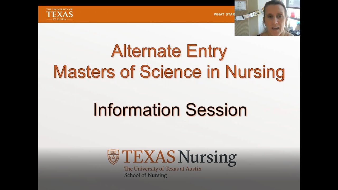 Alternate Entry Masters of Science in Nursing Information Session