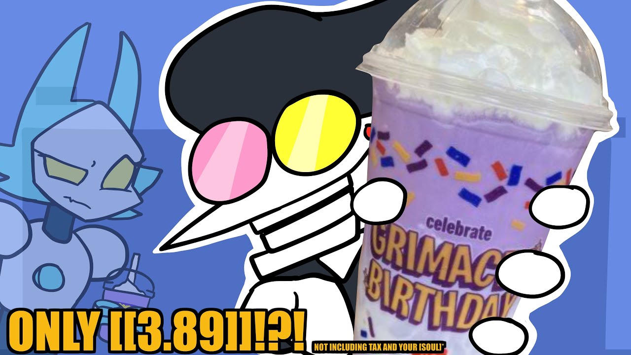 Spamton tries the new Grimace Shake