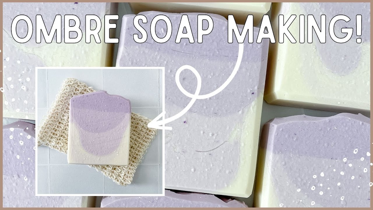 MAKING OMBRE SOAP | handmade soap shop