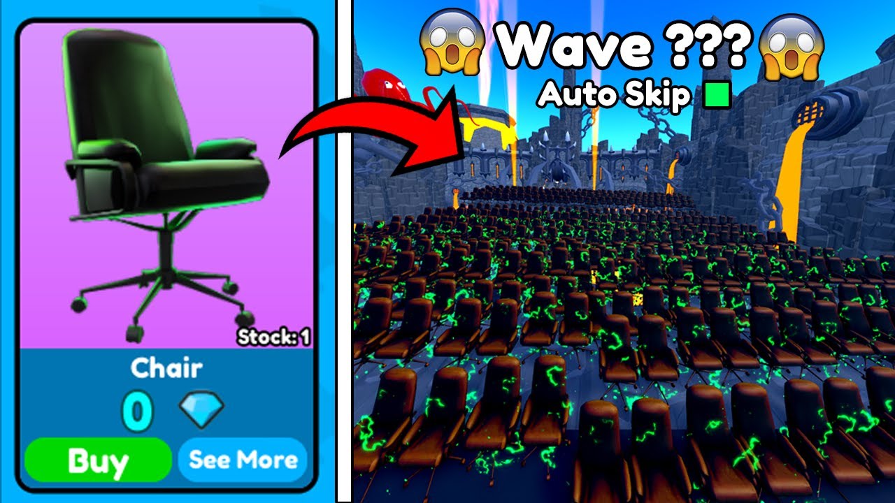 😱100 CHAIRS!! IN ENDLESS🔥HOW MANY WAVES I GOT?!💀 || TOILET TOWER DEFENSE (ROBLOX)