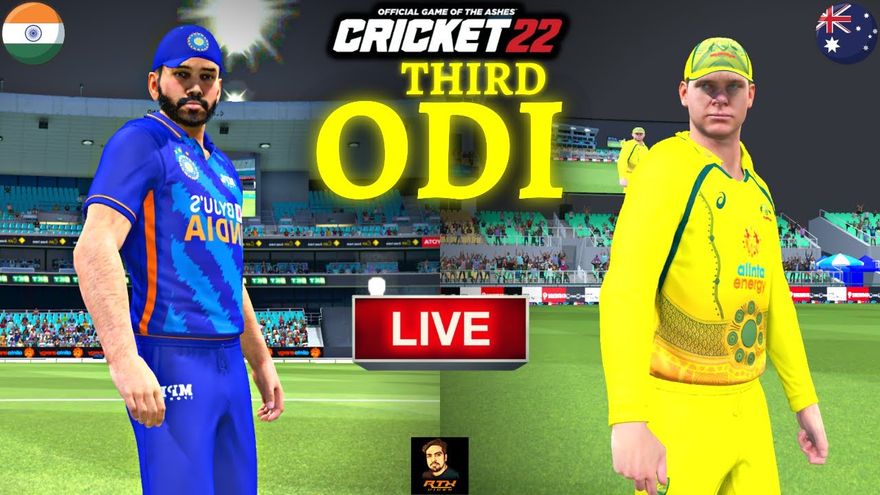 India vs Australia 3rd ODI Match - Ye Match Yaad Rahega - Cricket 22 Live - RtxVivek