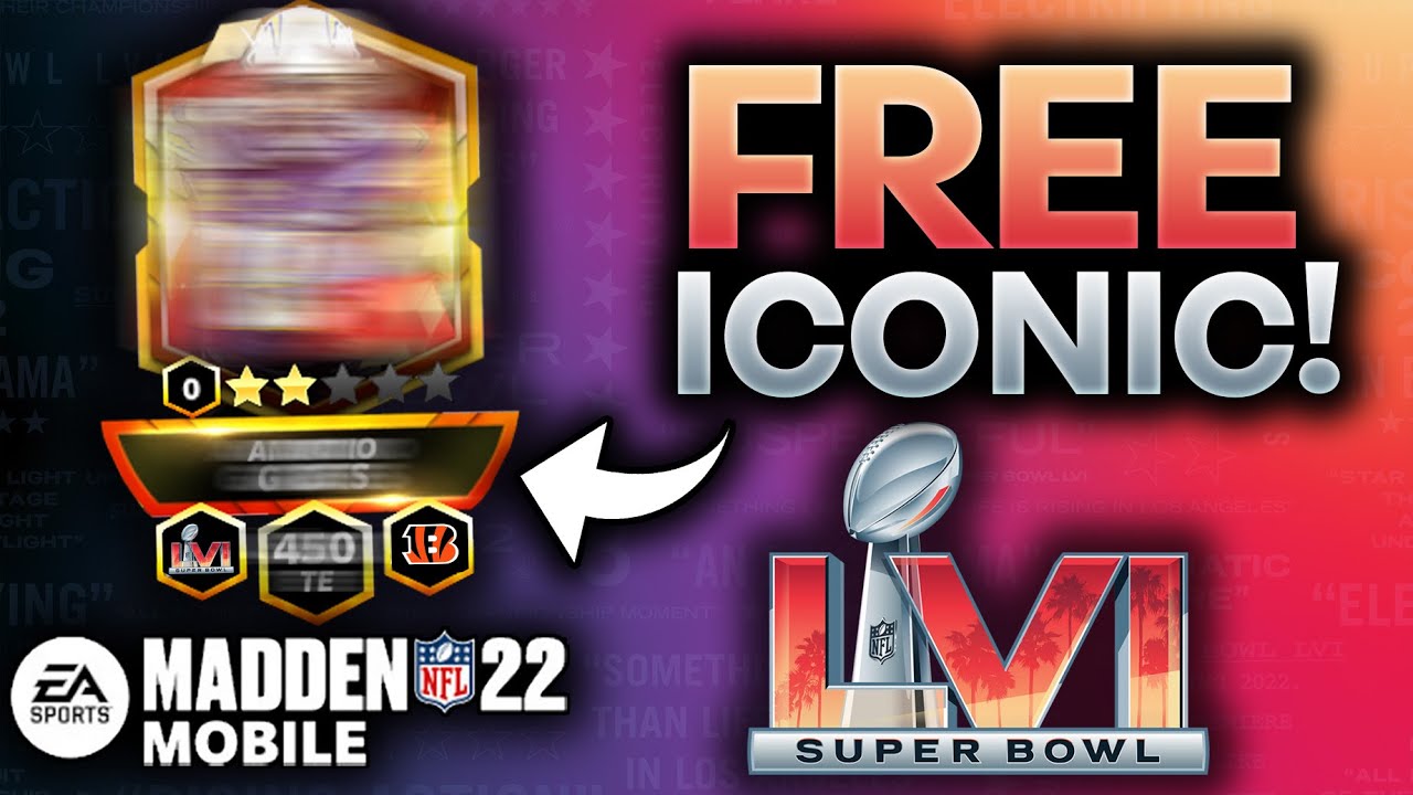 HOW TO GET A FREE ICONIC SUPER BOWL PLAYER! - Madden Mobile 22