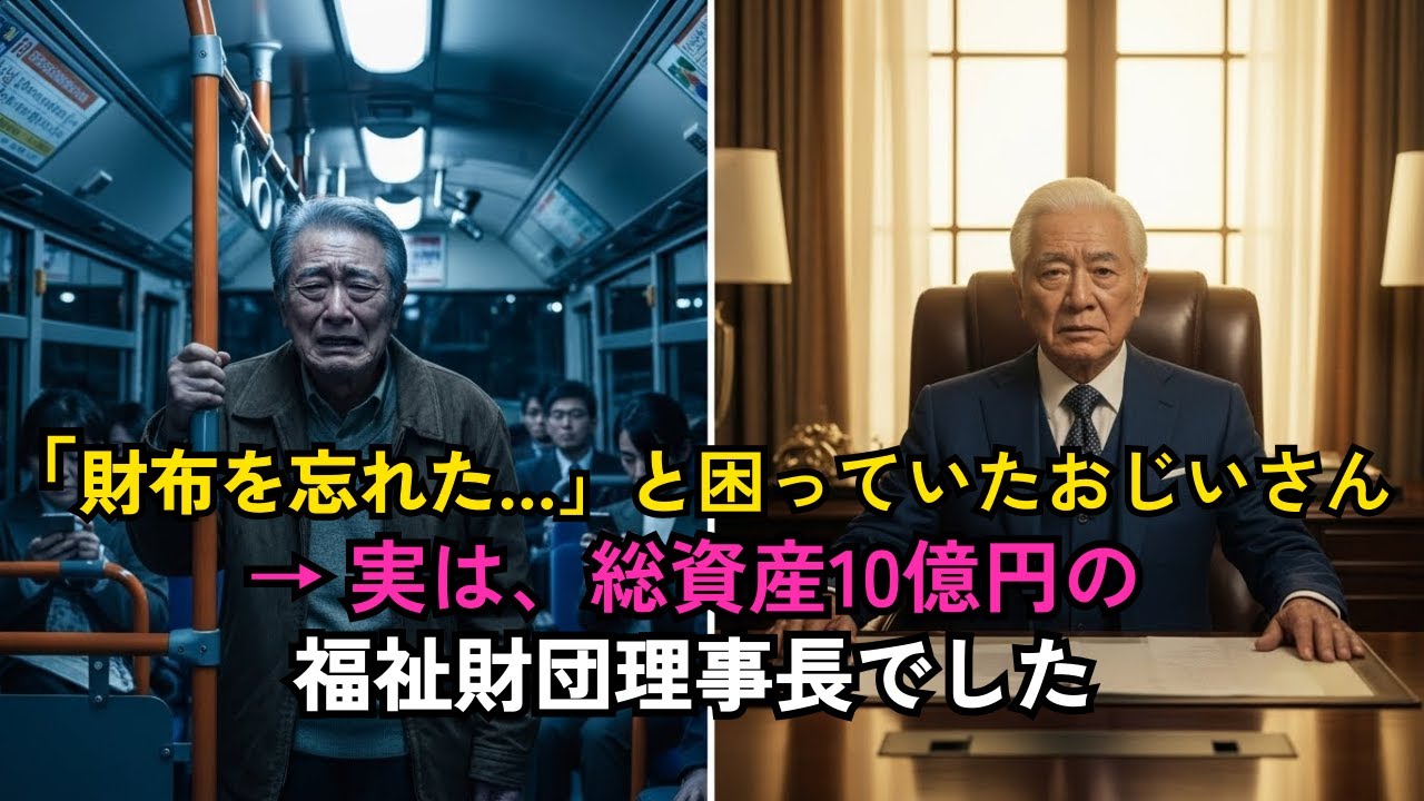 貧しそうな女性が席を譲った――その老人は100億円福祉財団の理事長だった