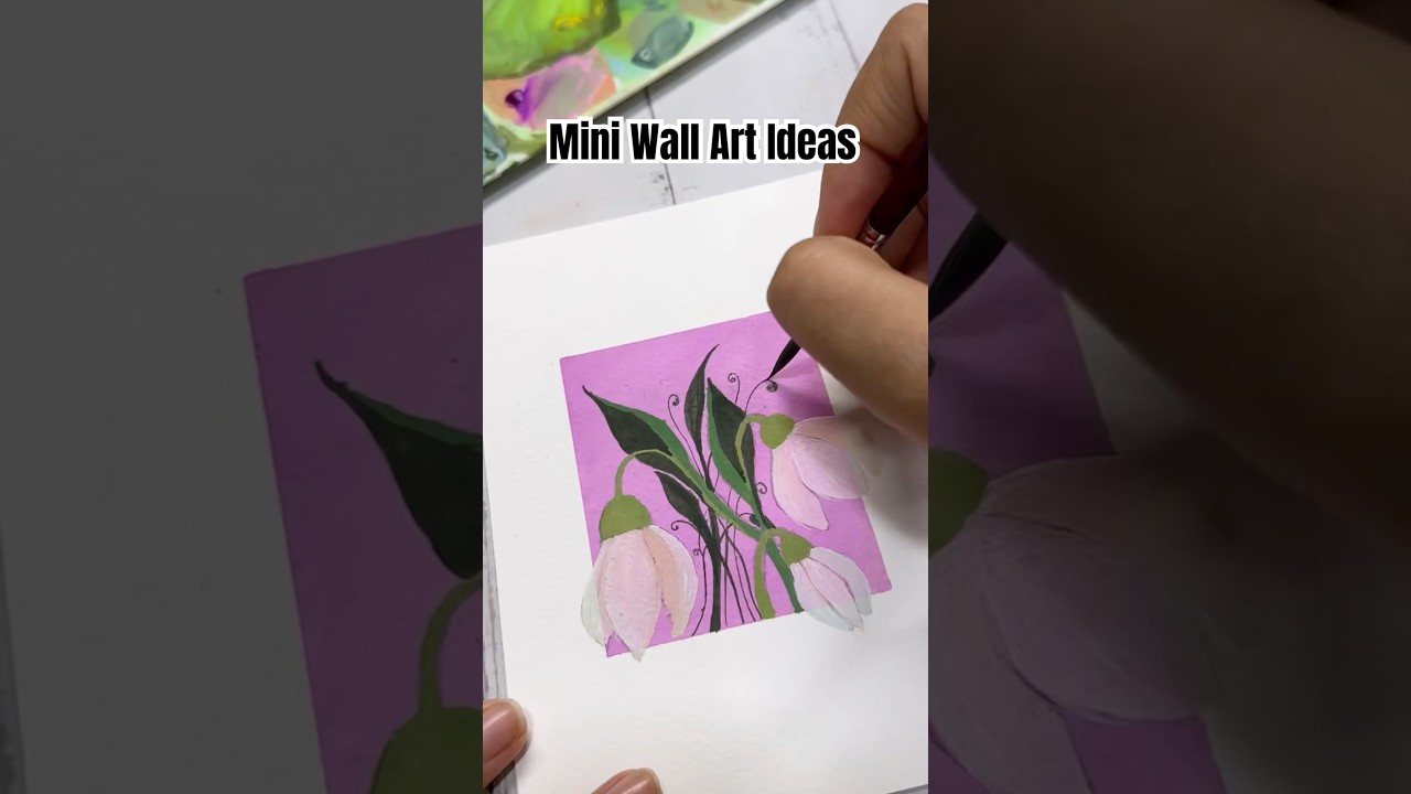 Mini Wall Art Ideas ✨ #art #shorts