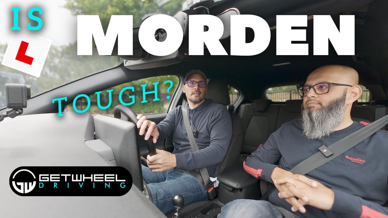 I drive a MORDEN driving test route with Miz!