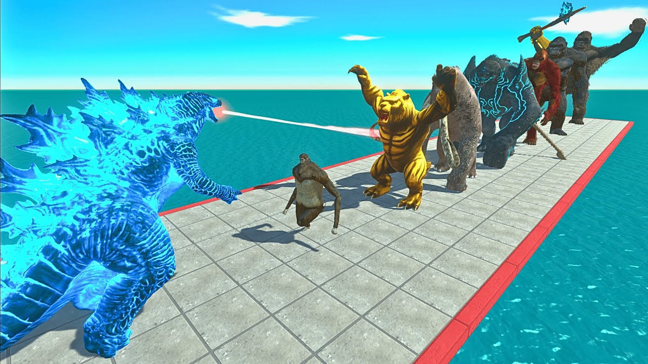 All Godzilla Versions VS 10 Levels of The New Empire Kong Evolution – ARBS Size Comparison