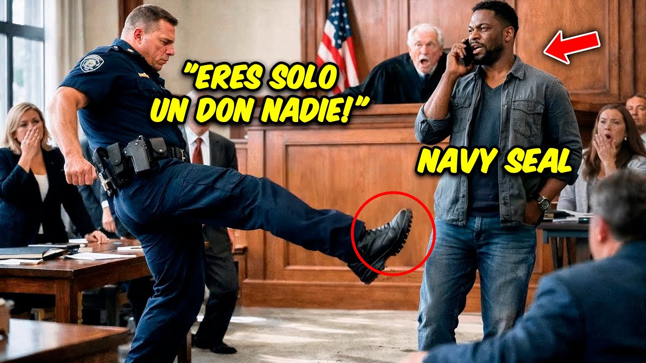 Policía Patea A Navy SEAL Negro En Tribunal, Una Llamada Al Pentágono Impacta.
