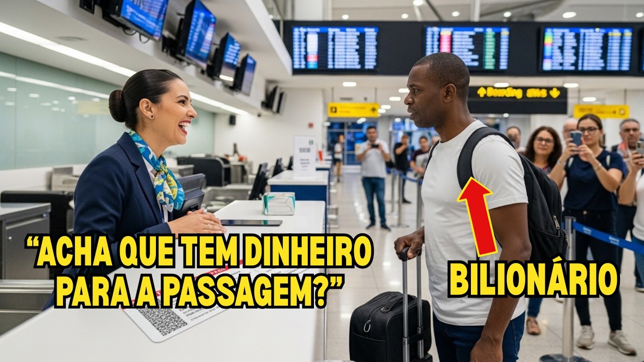 Agente de Aeroporto Ri de Homem Negro — Minutos Depois Ele Compra a Companhia para Demiti-la