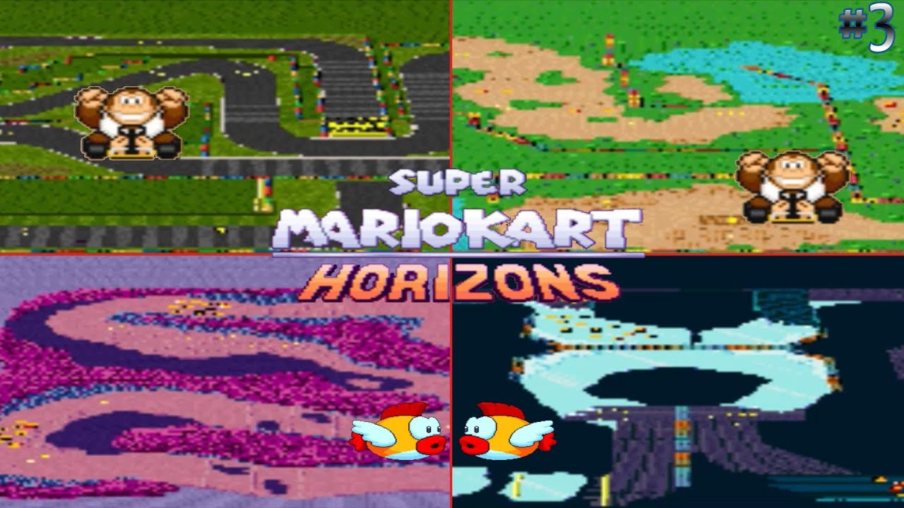 Super Mario Kart Horizons [ROMHACK] (no commentary) I #3 - 50cc MOON CUP RACE