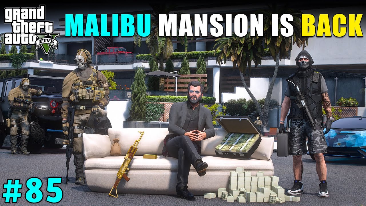 MICHAEL'S OLD LUXURY MANSION IS BACK | GTA 5 GAMEPLAY #85
