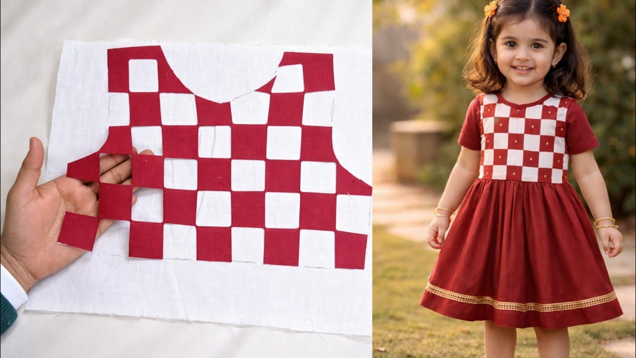 Designer Baby Frock Cutting Stitching | Baby girl Top cutting and stitching | Nobi Design 