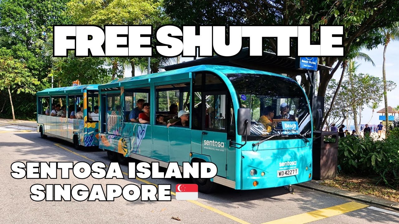 Sentosa Island, Singapore Free Shuttle Bus Tour 🇸🇬 DJI Osmo Action 6