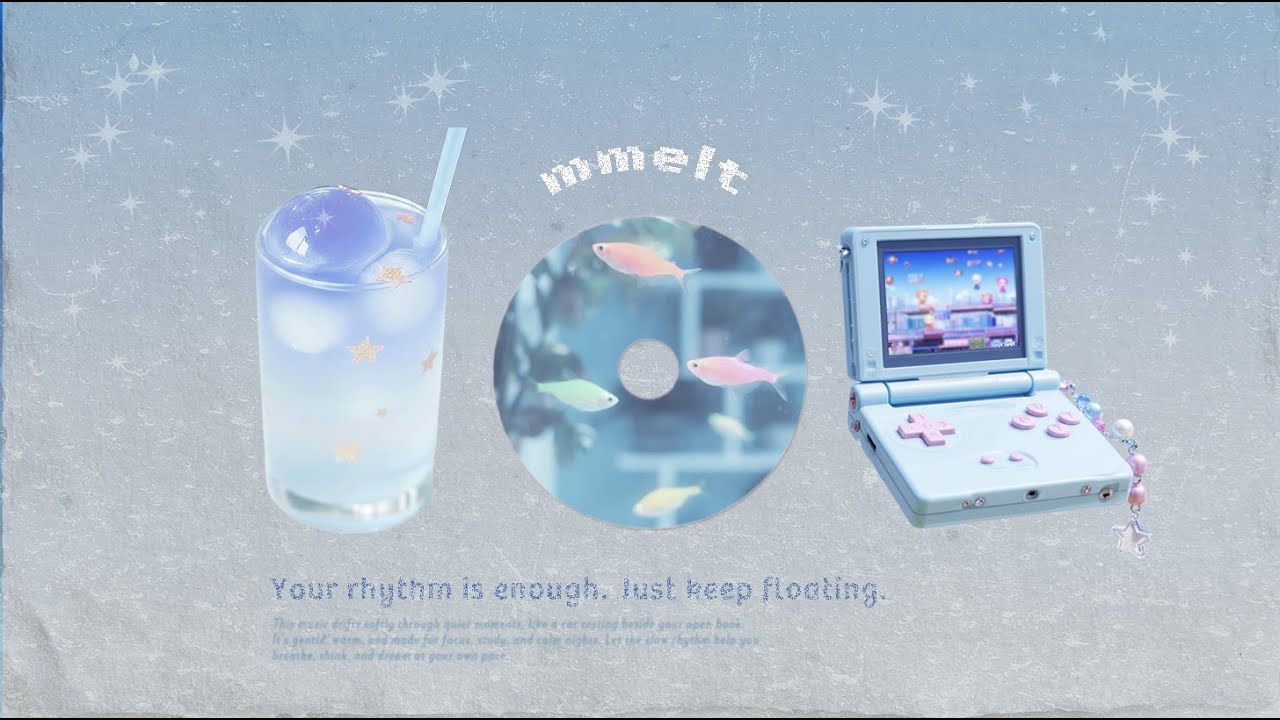Your rhythm is enough. Just keep floating. 🩵🐟 Y2K Kawaii Lofi + Anime Cozy Vibes for Study 🐟🩵