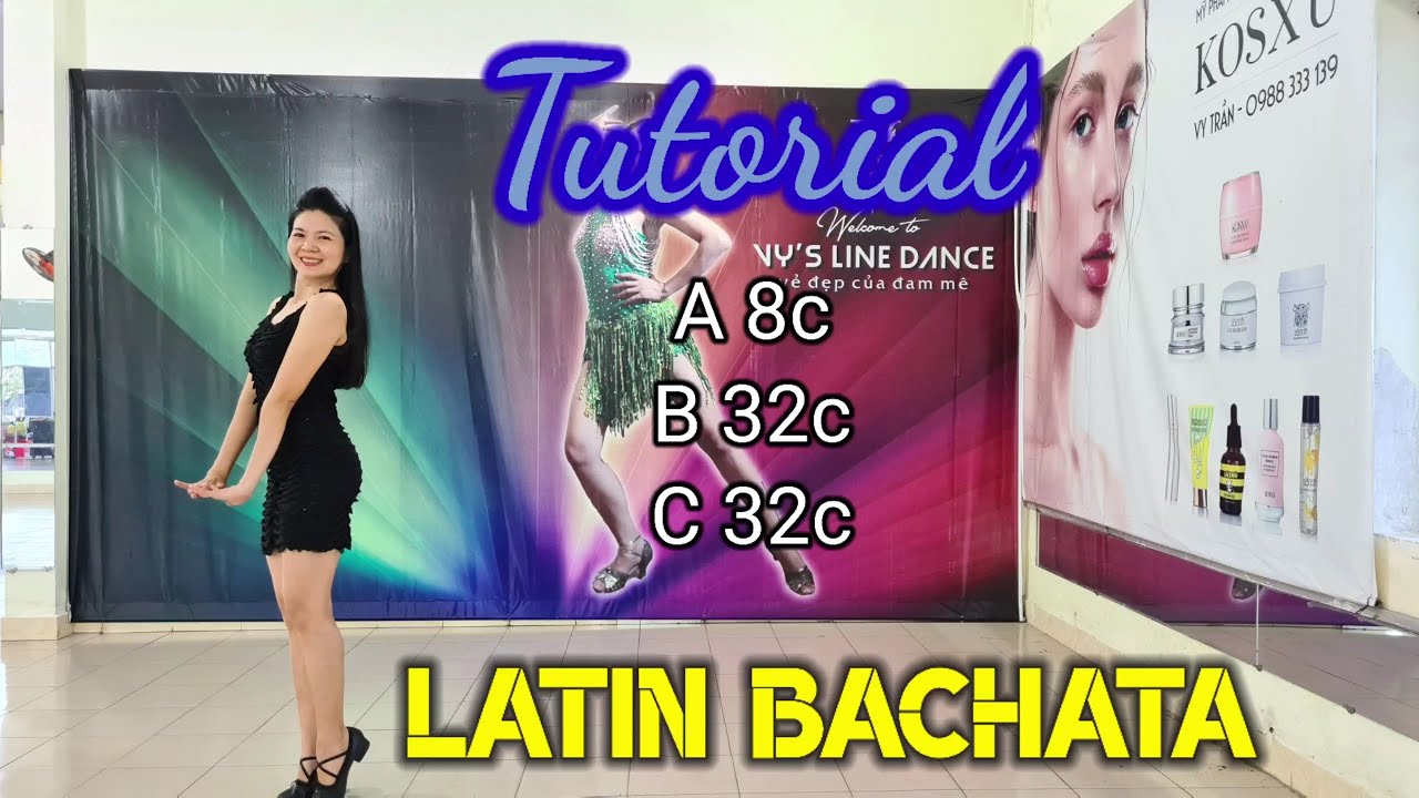 Hướng Dẫn Latin Bachata l Tutorial Line Dance - Vy's Linedance