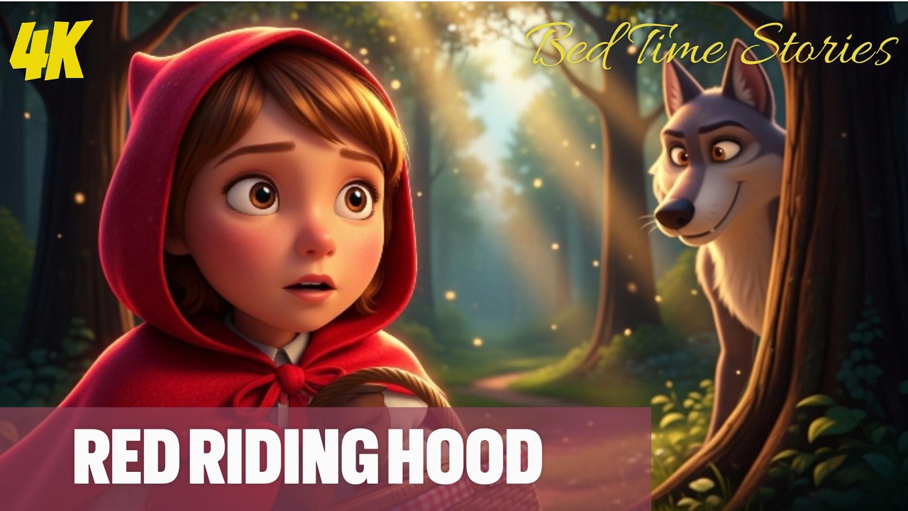 Red Riding Hood Original Story | 3D Animated Fairy Tale 🌙✨ fairy tales for kids, story for kids