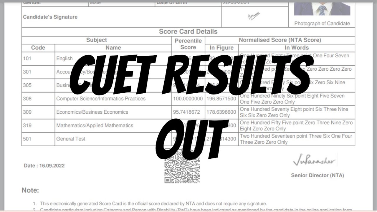 CUET 2022 RESULT OUT | HOW TO CHECK CUET SCORECARD AND PERCENTILE