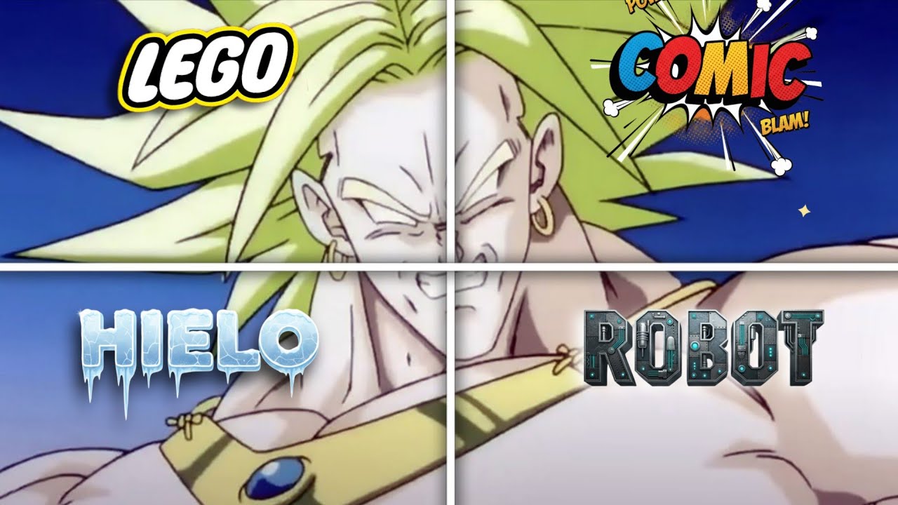 DIBUJO a BROLY en 4 ESTILOS 🎨🔥 ¡La Ruleta Decide!