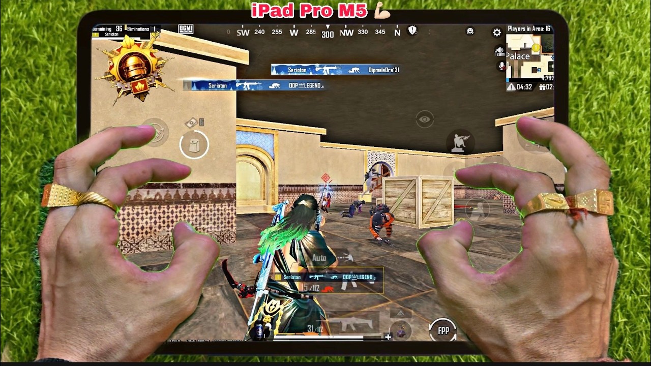 New iPad Pro M5 Pubg test l iPad Pro M5 pubg handcam l best sensitivity for bgmi