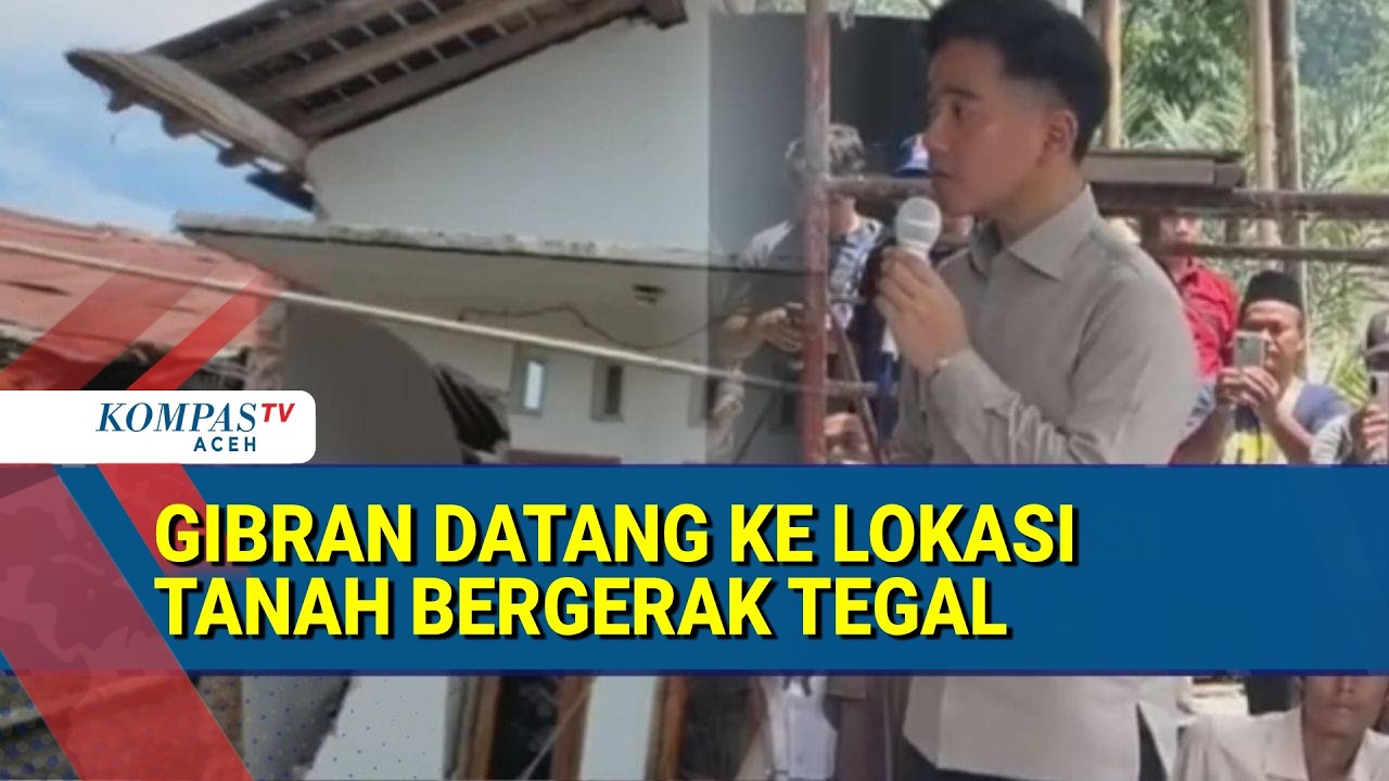 Tinjau Bencana Tanah Bergerak di Tegal, Wapres Gibran Pastikan Huntara Dibangun
