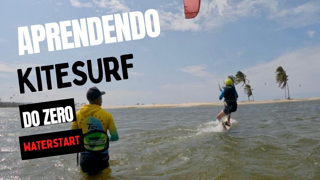 KITESURF AULA WATERSTART - TS KITECENTER - LAGOA DO CAUIPE