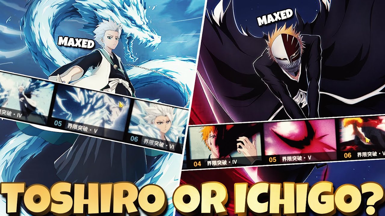 WHO IS THE NUMBER 1 DPS TOSHIRO OR ICHIGO ( BOTH MAXED) - Bleach Soul Resonance