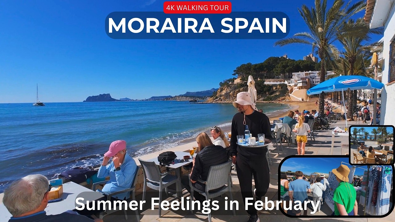 🌴Moraira 🇪🇸: Summer Feelings in February at Friday Market, Restaurants and Beaches