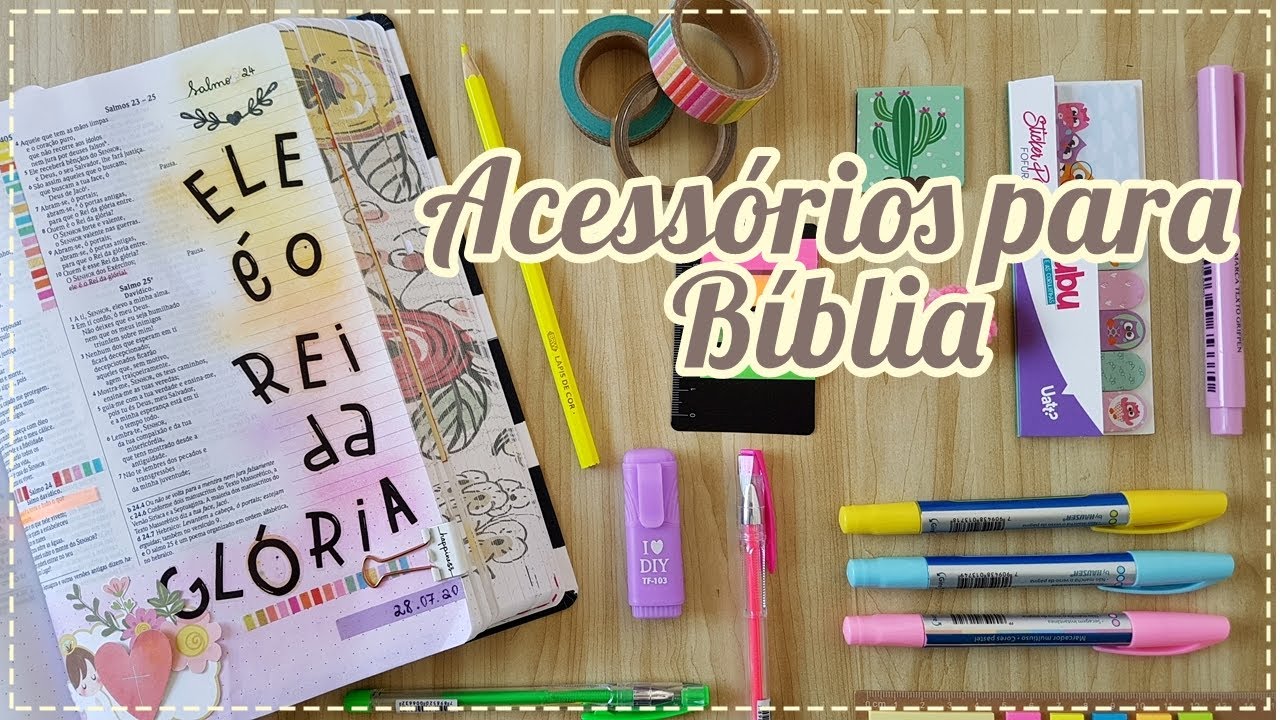 BIBLE JOURNALING | Acessórios para Bíblia