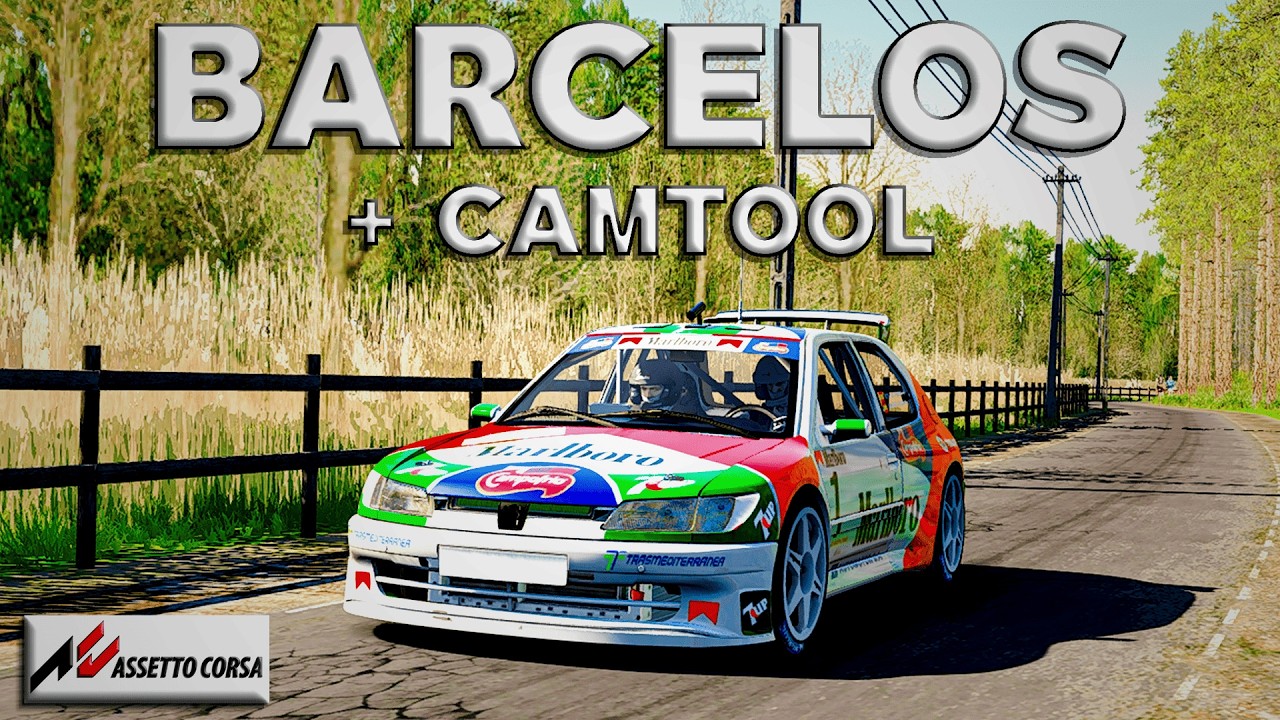 🔥 Assetto Corsa RALLY STAGES: BARCELOS (Portugal) | CAMTOOL + Peugeot 306 Maxi EVO 2 KitCar