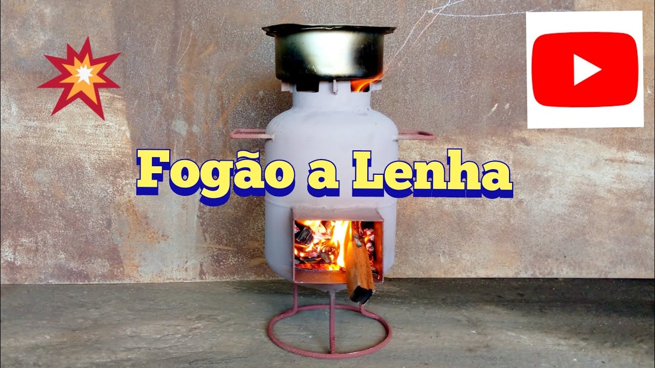 Como Fazer um Fogão a Lenha com Botijão de Gás | Passo a Passo Completo