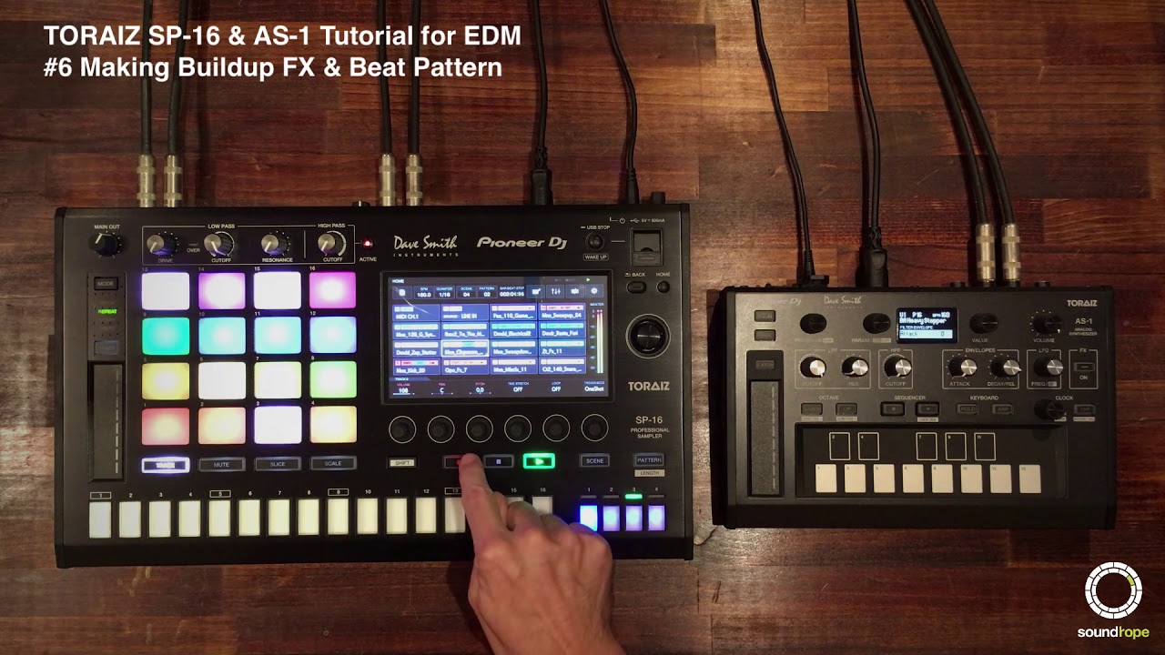 Pionner DJ Toraiz SP-16&AS-1 Tutorial for EDM | #6 Making Buildup Beat Pattern