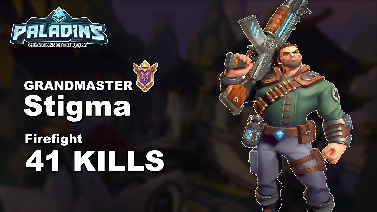 Stigma Viktor 41 KILLS!! Paladins GM (TOP 82) Ranked Gameplay 1440p High Quality Video