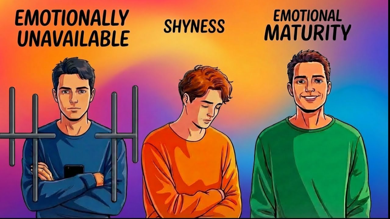 Emotionally Unavailable, Emotional Maturity & Shyness: Understanding Key Differences 🧱💬😳