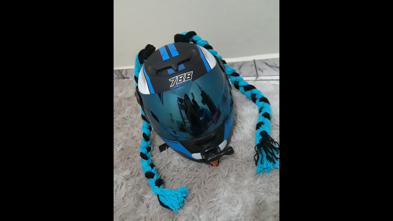 como fazer trança para capacete
