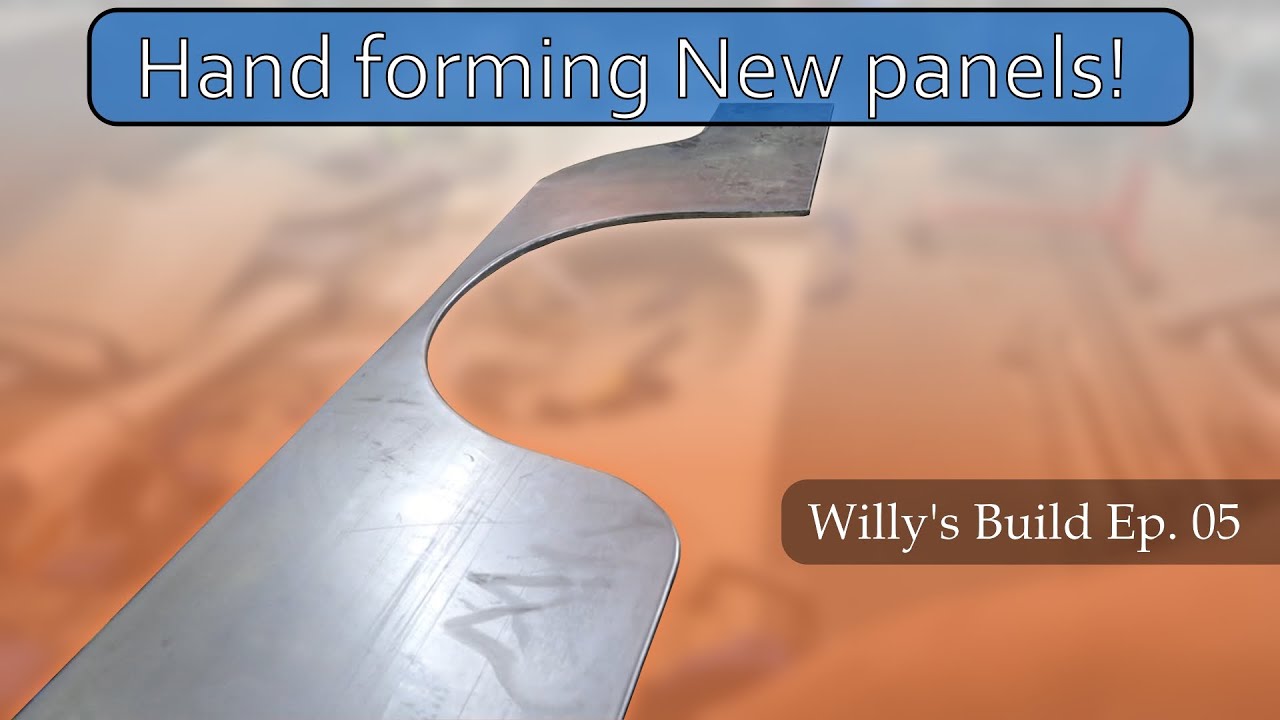 Hammer forming new Willys Jeep panels using wood? (Turbo Hayabusa Willys Jeep Build Ep. 05)