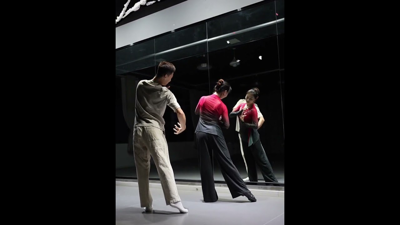 舞蹈【梅花泪】双人背面完整版，编舞李冠