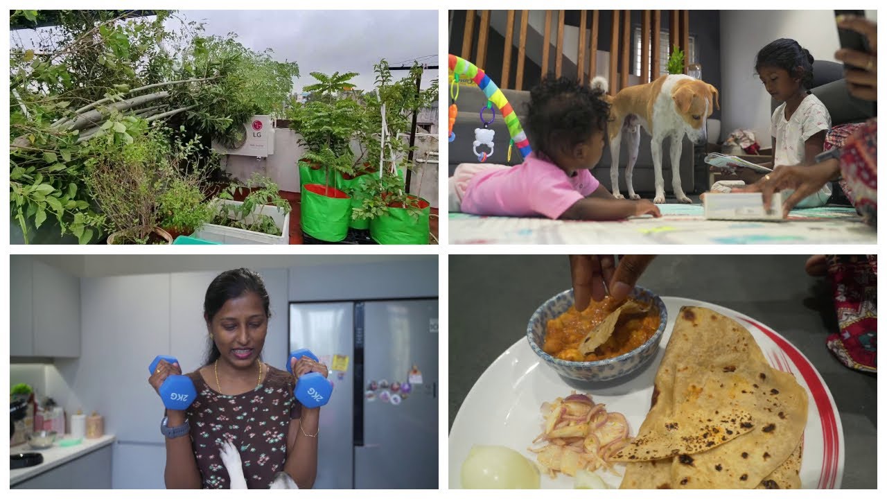 Cyclone nala elam pochu/Full day routine/Chana gravy for chapathi/innaiku enna samayal