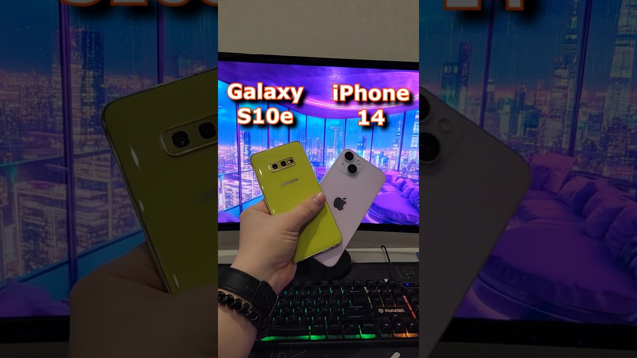 GALAXY S10e vs iPhone 14 #samsung #iphone #сравнение